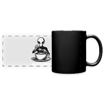 Coffee Drinker Galactic Coffee Master - Full Colour Panoramic Mug - black - Front