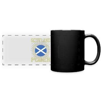 Cool Scotland Design - Mug panoramique uni - noir - Devant