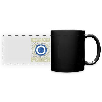 Cool Nicaragua Design - Mug panoramique uni - noir - Devant