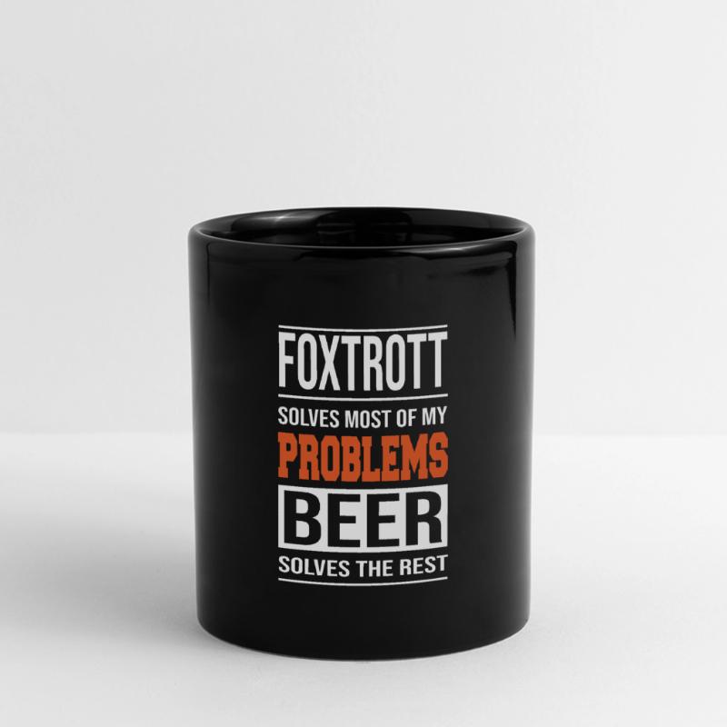 Foxtrot solves problems, beer solves the rest Full Colour Panoramic Mug