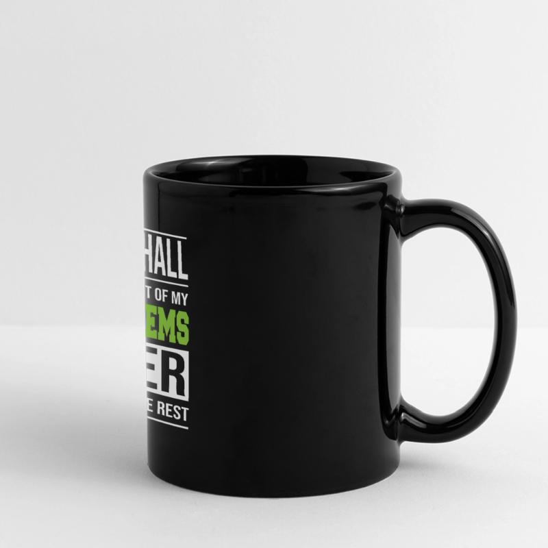 Dancehall solves problems, beer solves the rest Full Colour Panoramic Mug