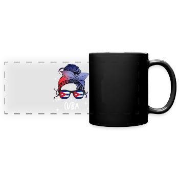 Cuba - Mug panoramique uni - noir - Devant