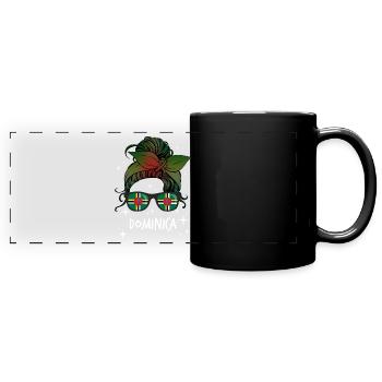 Dominique - Mug panoramique uni - noir - Devant