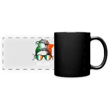 Irlande - Mug panoramique uni - noir - Devant