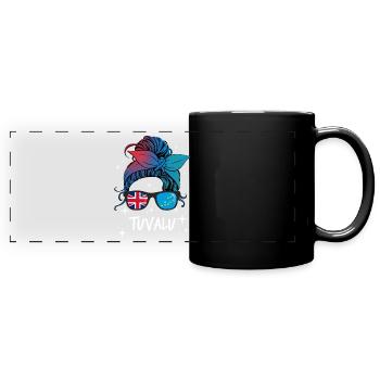 Tuvalu - Full Colour Panoramic Mug - black - Front