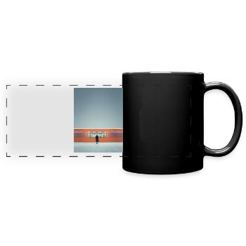 Minimalist Subway Moment - Full Colour Panoramic Mug - black - Front
