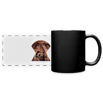 Carpenter, carpenter, carpenter, carpenter, craftsman, wood - Full Colour Panoramic Mug - black - Front