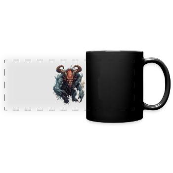Monster Monster Demon Devil Vampire Guhl Zombie - Mug panoramique uni - noir - Devant