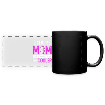 Conception de la chorale de l’église de maman la plus cool - Mug panoramique uni - noir - Devant