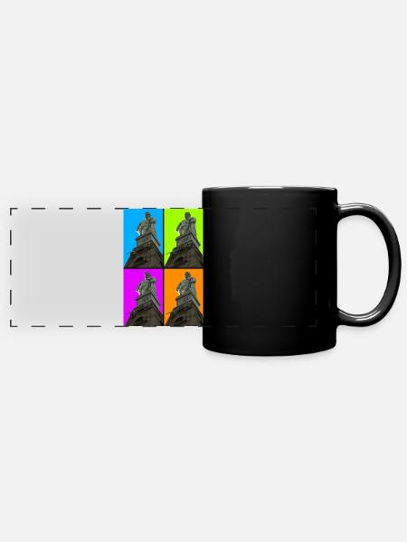 Herkules - Kassel - Panorama-Tasse farbig - Schwarz