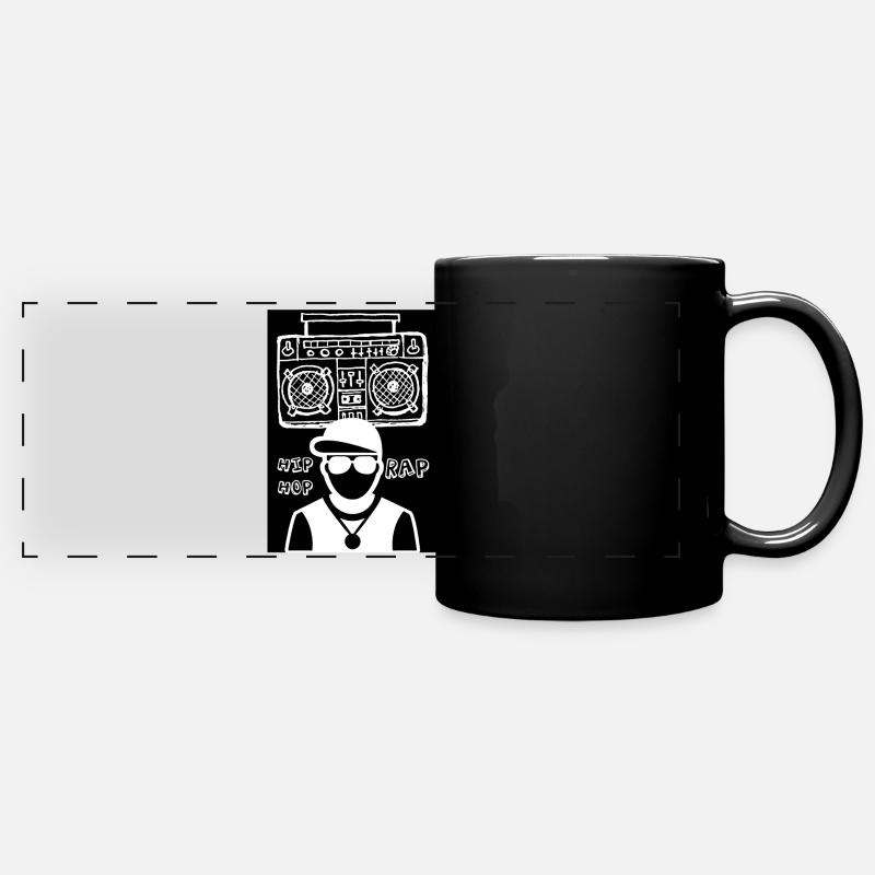 LE RAPPEUR et le système de son - Mug panoramique uni - noir