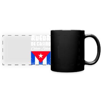 Rueda de Casino - Cuban Salsa - Panorama-Tasse farbig - Schwarz - Vorne