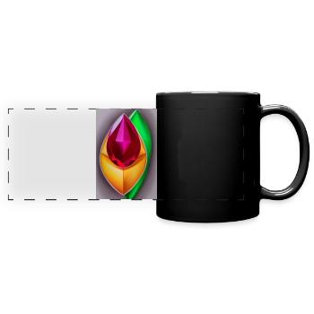 Gemstones - Full Colour Panoramic Mug - black - Front