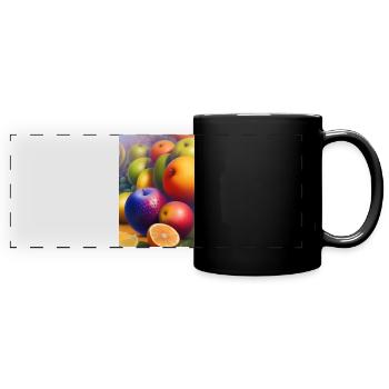 Fruit - Full Colour Panoramic Mug - black - Front