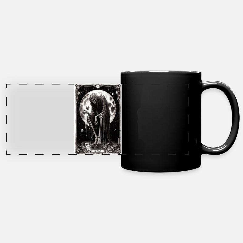 Tod - Panorama-Tasse farbig - Schwarz