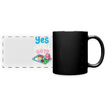 Schule Cafeteria-Crew - Panorama-Tasse farbig - Schwarz - Vorne