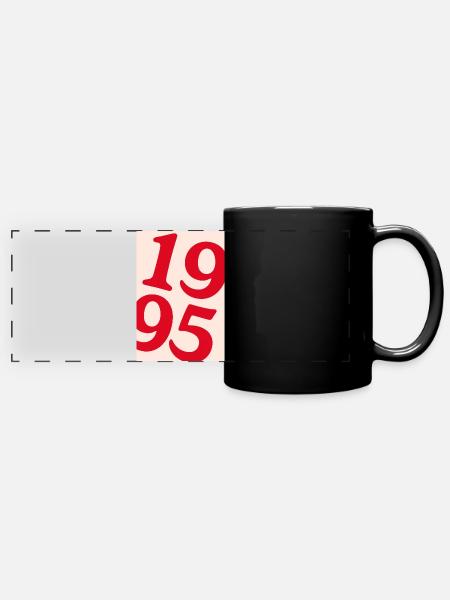 Poster 1995 - Panorama-Tasse farbig - Schwarz
