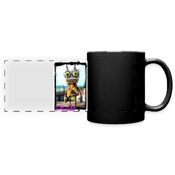 Création artistique de poupée de chiffon King City - Mug panoramique uni - noir - Devant