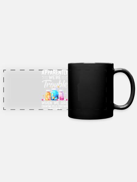 Apotheker Pharmazeutisch-technischer - Panorama-Tasse farbig - Schwarz