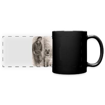 Matt & Holly - Panorama-Tasse farbig - Schwarz - Vorne