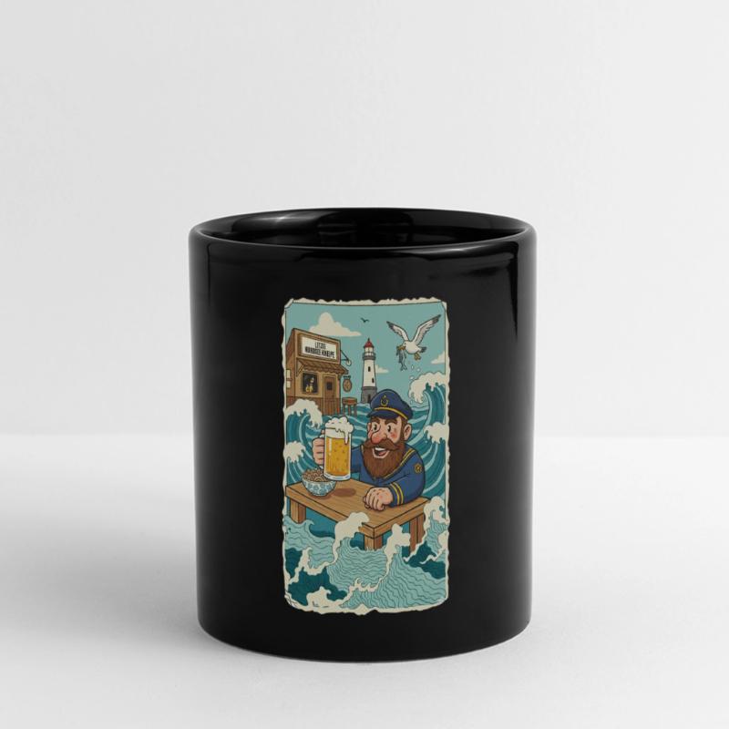 Dernier pub de la mer du Nord Mug panoramique uni