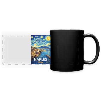 Naples, Italy. - Full Colour Panoramic Mug - black - Front