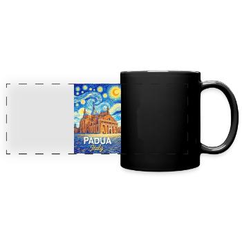Padua, Italy - Full Colour Panoramic Mug - black - Front