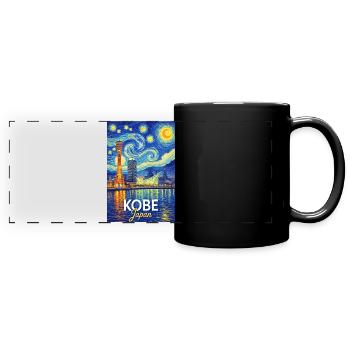 Kobe, Japan - Panorama-Tasse farbig - Schwarz - Vorne