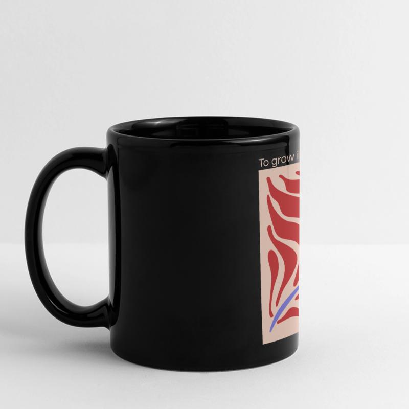 Growth through change – leaf shape pattern Full Colour Panoramic Mug
