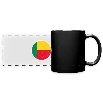 Bénin Bénin Drapeau Bénin Bénin - Mug panoramique uni - noir - Devant