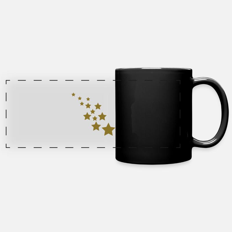 stars - Full Colour Panoramic Mug - black