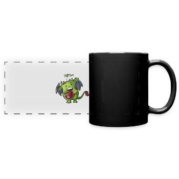 Tee Monster - Mug panoramique uni - noir - Devant