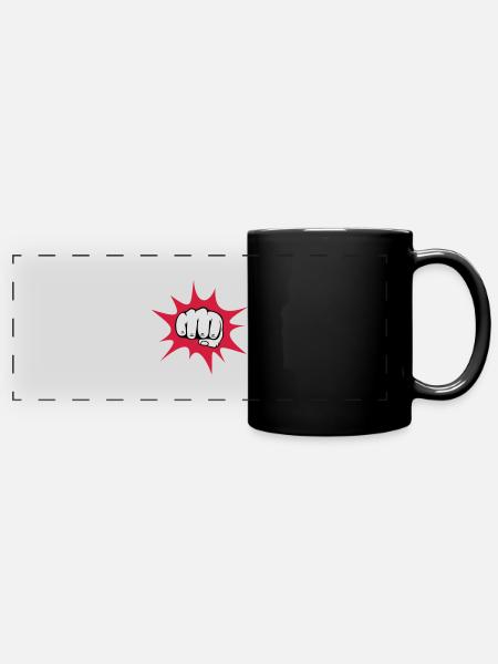Faust - Panorama-Tasse farbig - Schwarz