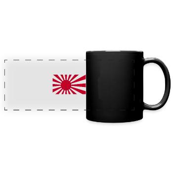 Rising Sun - Panorama-Tasse farbig - Schwarz - Vorne