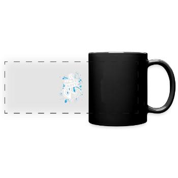 Veteranen! Veterans! US Navy! USA! - Panorama-Tasse farbig - Schwarz - Vorne
