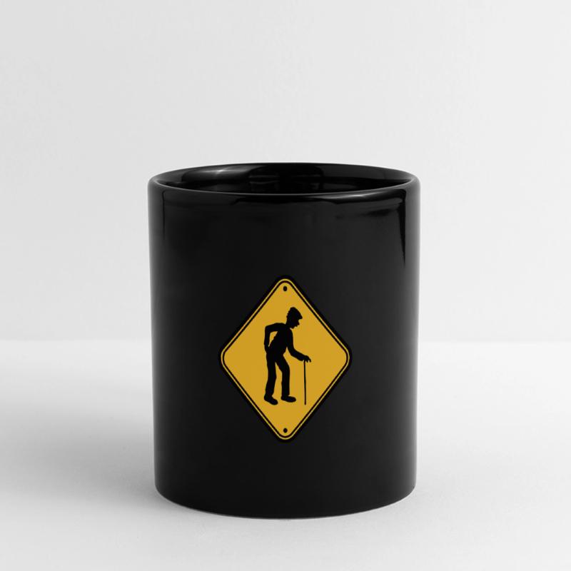 Shield attention danger danger caution note warn Full Colour Panoramic Mug