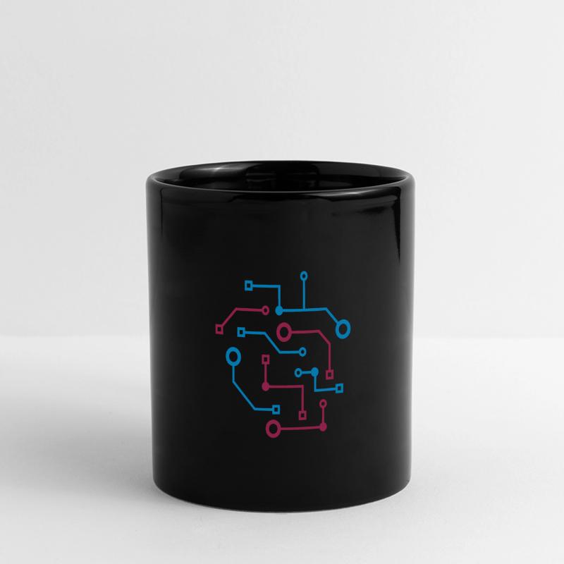 Computer Nerd CPU Data Circuit Electrical Full Colour Panoramic Mug