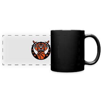 basketball cougar logo sport8 - Mug panoramique uni - noir - Devant