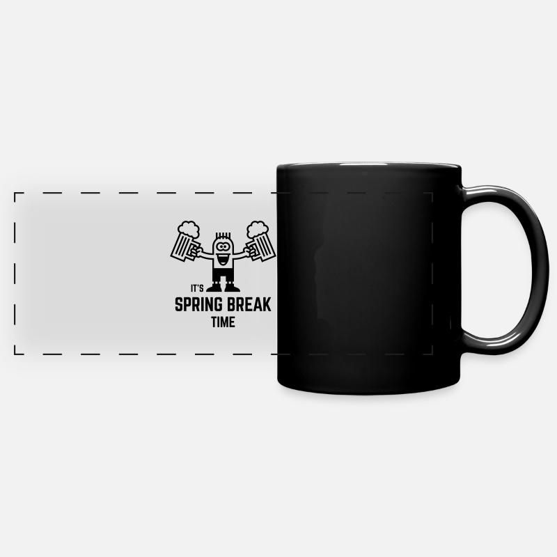 C’est la semaine de relâche (Bière / 1C) - Mug panoramique uni - noir