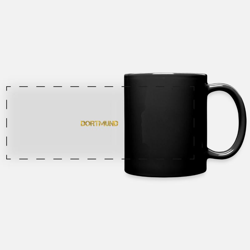 Dortmund - Full Colour Panoramic Mug - black