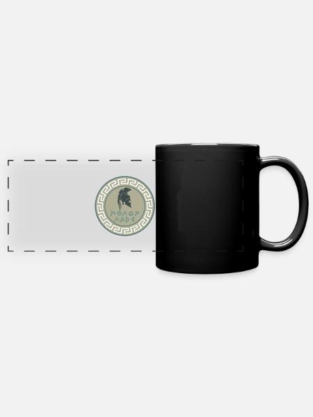 Spartan Molon Labe - Panorama-Tasse farbig - Schwarz