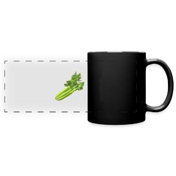 Celery the healthy vegetables - Full Colour Panoramic Mug - black - Front