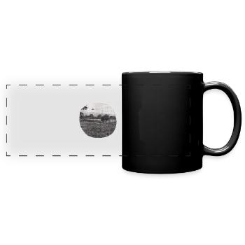 scary landscape - Full Colour Panoramic Mug - black - Front