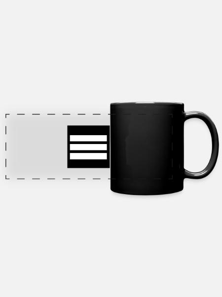 Captain - Panorama-Tasse farbig - Schwarz