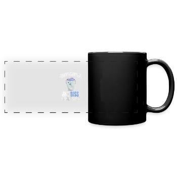 Zahntechniker Zahnarzthelfer Biss Zahnarztpraxis - Panorama-Tasse farbig - Schwarz - Vorne
