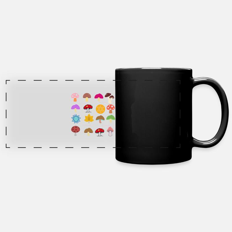 MY MUSHROOMS - Full Colour Panoramic Mug - black