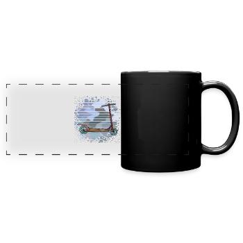Roller - Panorama-Tasse farbig - Schwarz - Vorne