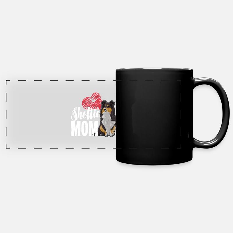 Sheltie Mom Gift for a Proud - Full Colour Panoramic Mug - black