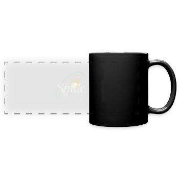 Étoile du sourire - Mug panoramique uni - noir - Devant