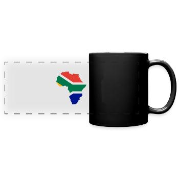 South Africa flag - Panorama-Tasse farbig - Schwarz - Vorne